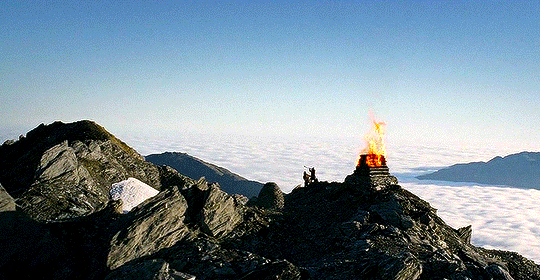 lit beacons